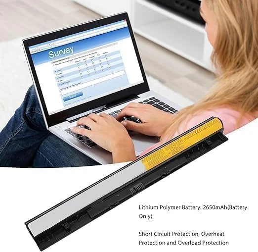 باتری، باتری جایگزین لپ تاپ برای مدل های L12M4E01 L12S4E01 L12L 4A02 G400S G500S، باتری لیتیومی 2650mAh 48Wh، باتری نوت بوک