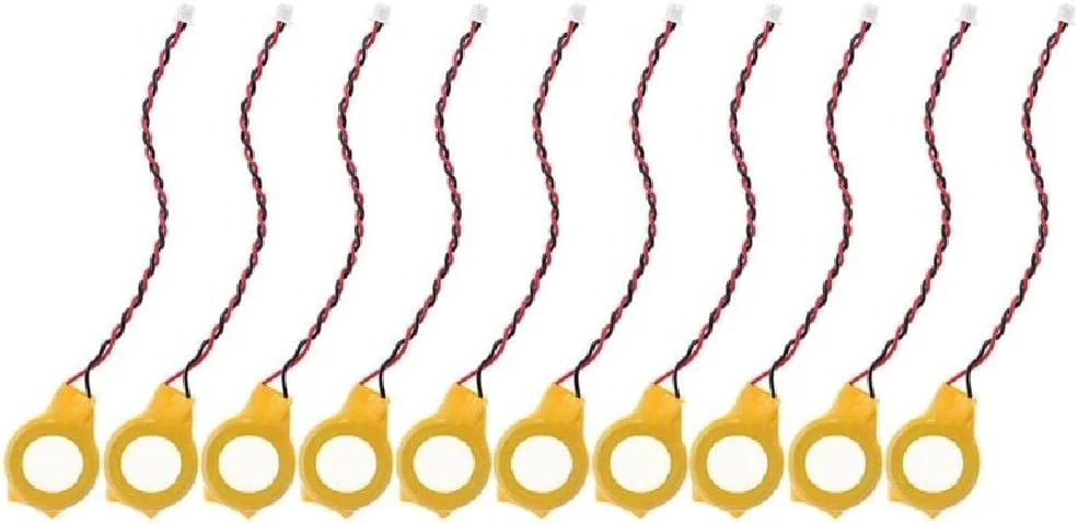 سیم باتری CR2032 2032، 2 پین، باتری بایوس CMOS مادربرد لپ تاپ به همراه سیم، باتری جدا شده به همراه چسب، باتری 230MAH - لپ تاپ CR2032 2P