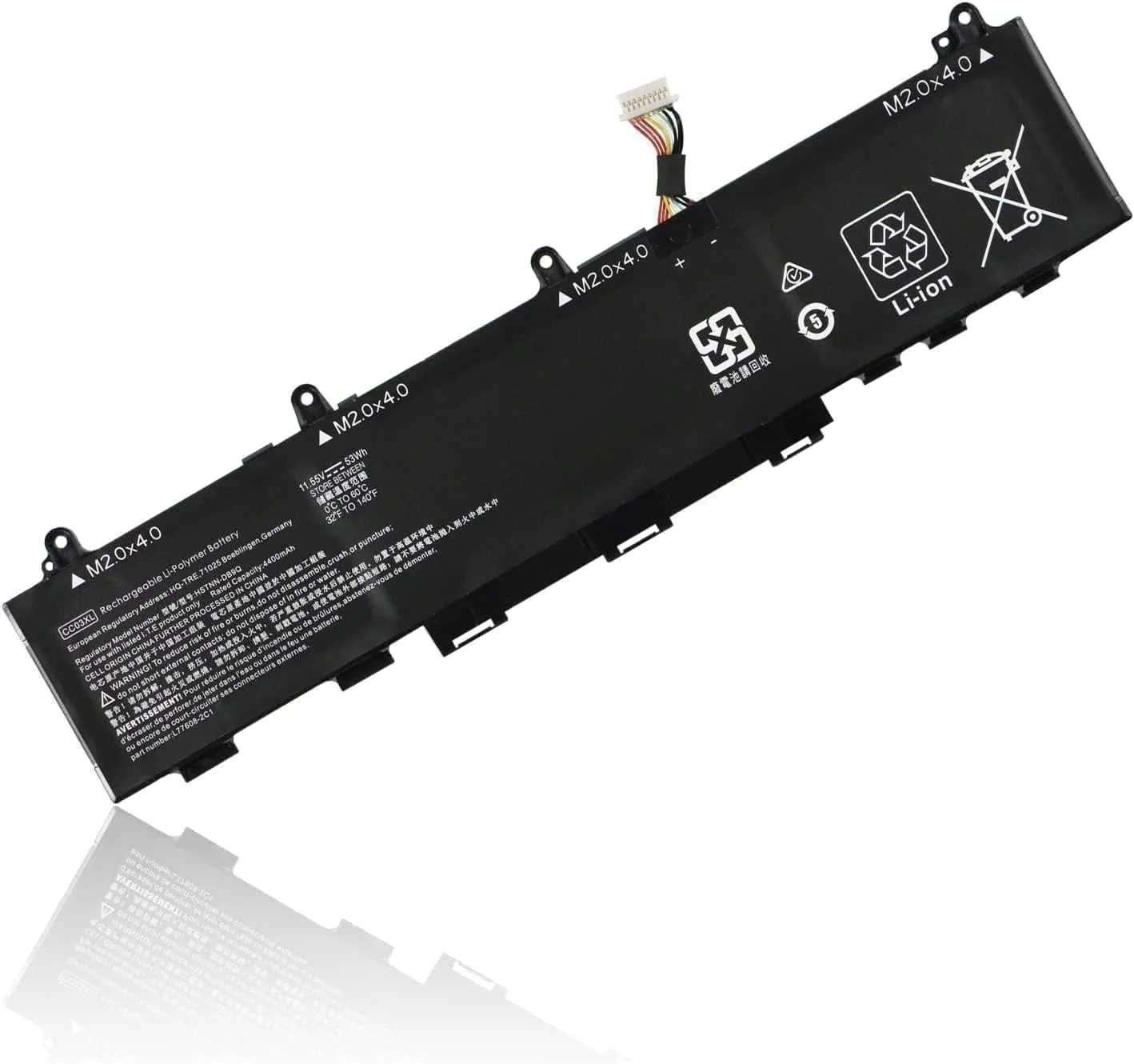 باتری لپ تاپ 53 وات CC03XL CC03053XL-PL برای EliteBook 830 835 840 845,G.,G. Probook 635 Aero G7 G8 ZBook Firefly 14 G7 G8 MT32 Mobile Thin Client L78555-0055-0055-0055 L776 08-421