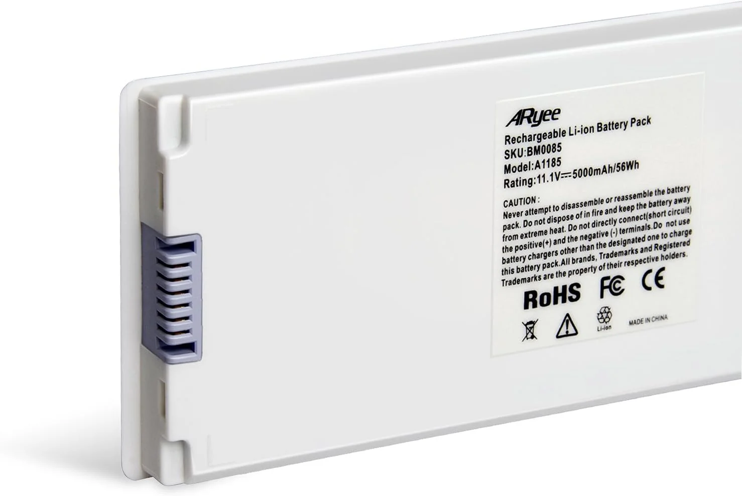 باتری لپ تاپ ARyee 95Wh A1185 جایگزین برای Apple MacBook 13" A1185 A1181، مناسب برای MA254 MA255 MA699 MA700 MB061/A MB062/A MB402/A MB403/A