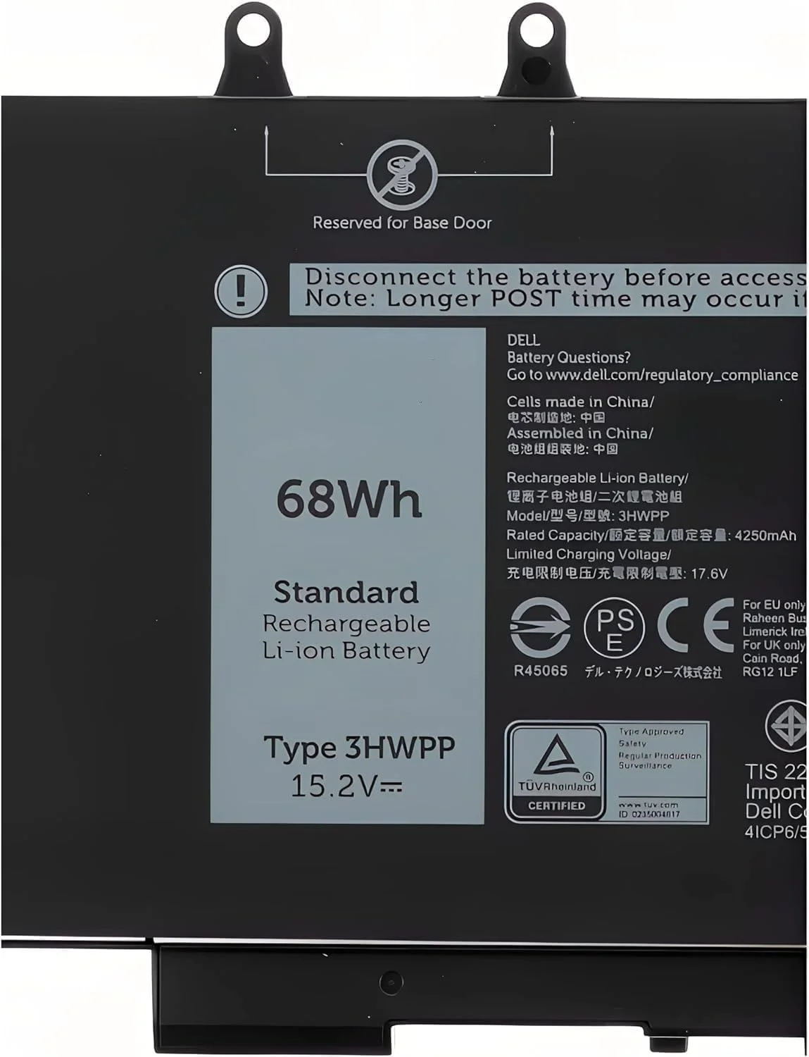 باتری سازگار برای دل 68 وات ساعت 4 سلولی Latitude 5501 5401 5511 5510 5411 5410 Precision 3541 3551 3550 Inspiron 7500 7506 7706 نوع: 3HWPP 3PCVM 10X1J 1VY7F 3YNXM T6DC2 YPVX3 باتری سازگار برای دل 68 وات ساعت 4 سلولی Latitude 5501 5401 5511 5510 5411 5410 Precision 3541 3551 3550 Inspiron 7500 7506 7706 نوع: 3HWPP 3PCVM 10X1J 1VY7F 3YNXM T6DC2 YPVX3