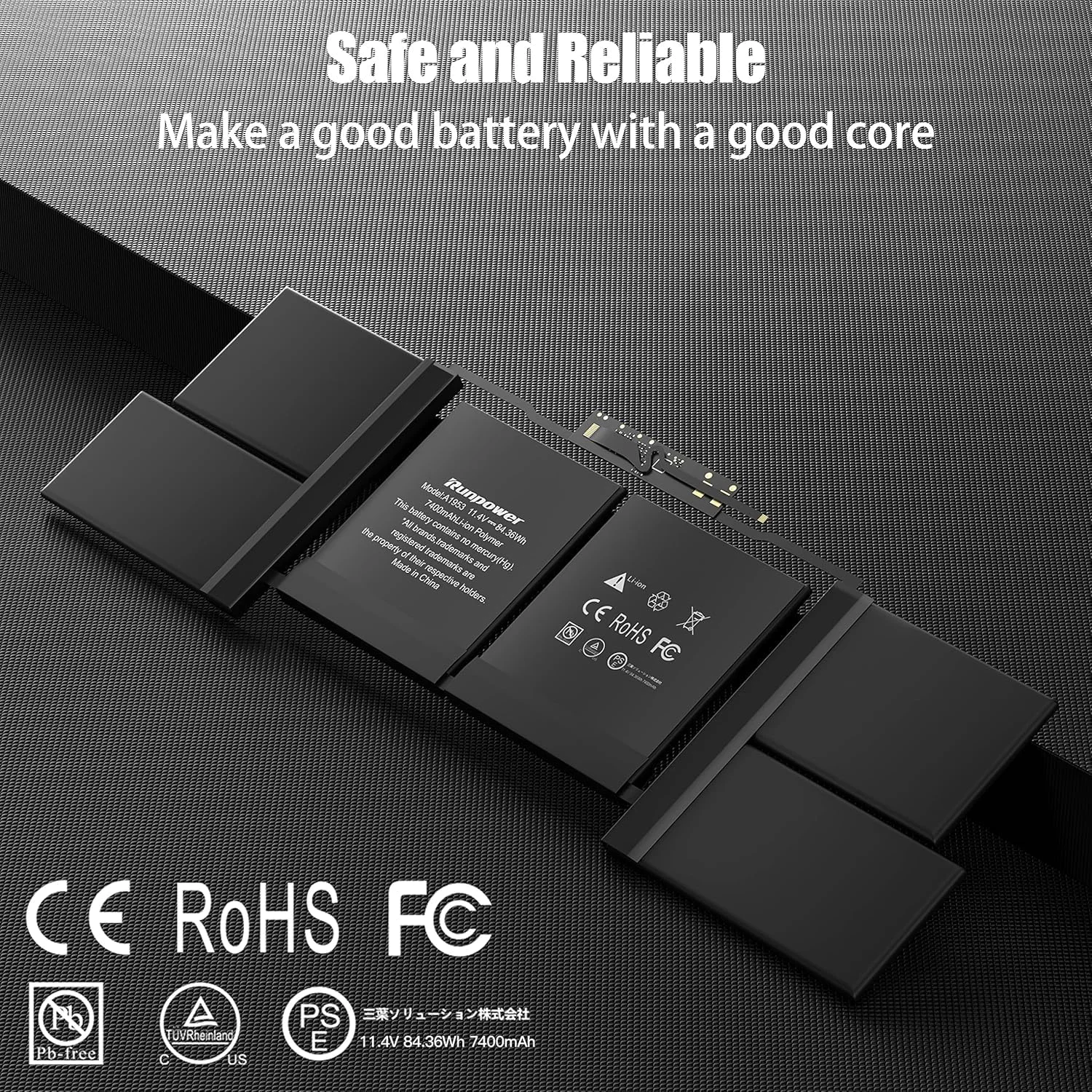 باتری مدل A1953، باتری جایگزین لپ تاپ A1953 برای مک بوک پرو 15 اینچی A1990 اواسط 2018 و 2019، باتری لیتیوم پلیمری EMC 3215 3359 (11.4 ولت 84.36 وات ساعت 7400 میلی آمپر ساعت) باتری مدل A1953، باتری جایگزین لپ تاپ A1953 برای مک بوک پرو 15 اینچی A1990 اواسط 2018 و 2019، باتری لیتیوم پلیمری EMC 3215 3359 (11.4 ولت 84.36 وات ساعت 7400 میلی آمپر ساعت)