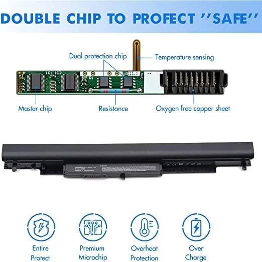 باتری HS04 برای HP HS04 HS03 807956-001 807957-001 807611-421 15-AY039WM TPN-I119 HSTNN-LB6U 15-AC121DX 15-AY009DX 15-AF131DX 15-AY041WM 250 G5