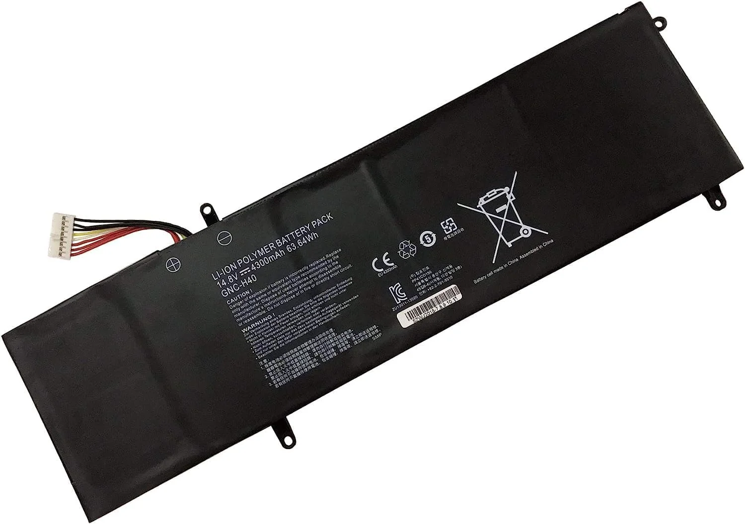 باطری لپ تاپ 14.8V;63.64Wh/4300mAh.GNC-H40 سازگار با سری GIGABYTE