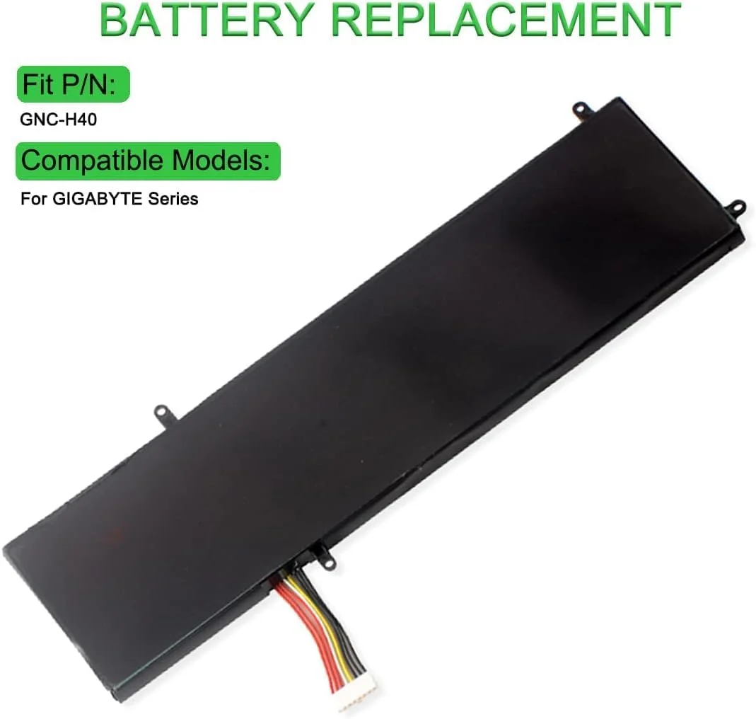 باطری لپ تاپ 14.8V;63.64Wh/4300mAh.GNC-H40 سازگار با سری GIGABYTE باطری لپ تاپ 14.8V;63.64Wh/4300mAh.GNC-H40 سازگار با سری GIGABYTE
