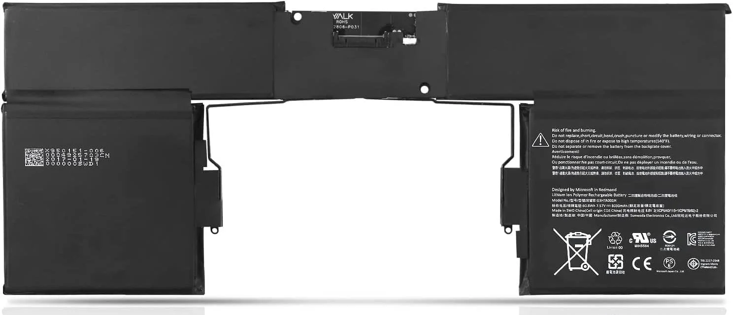 باتری لپ تاپ 7.4 ولت 2230 میلی آمپر ساعت 17 وات 061384 061385 سازگار با اسپیکر بلوتوثی بی سیم Bose Soundlink Mini 1