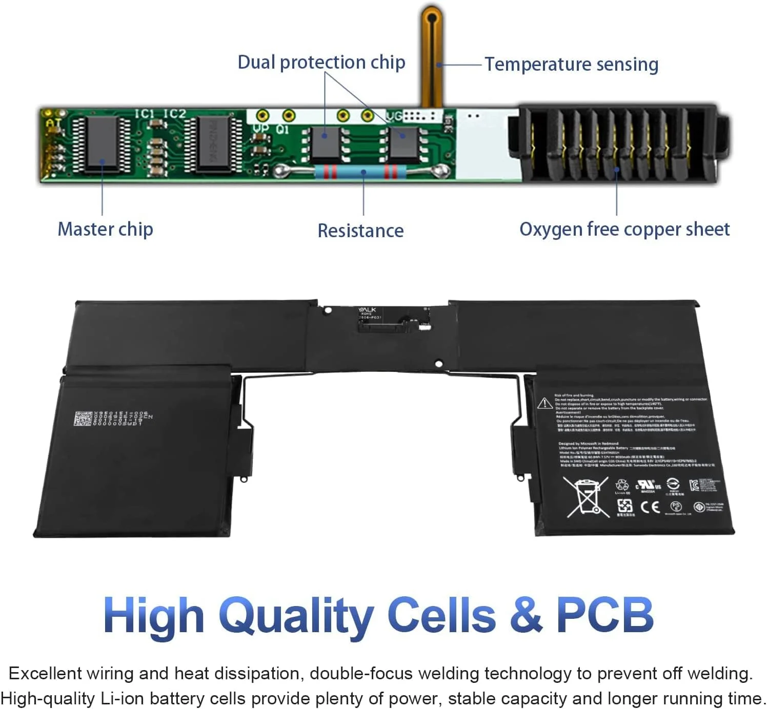 باتری لپ تاپ 7.4 ولت 2230 میلی آمپر ساعت 17 وات 061384 061385 سازگار با اسپیکر بلوتوثی بی سیم Bose Soundlink Mini 1 باتری لپ تاپ 7.4 ولت 2230 میلی آمپر ساعت 17 وات 061384 061385 سازگار با اسپیکر بلوتوثی بی سیم Bose Soundlink Mini 1