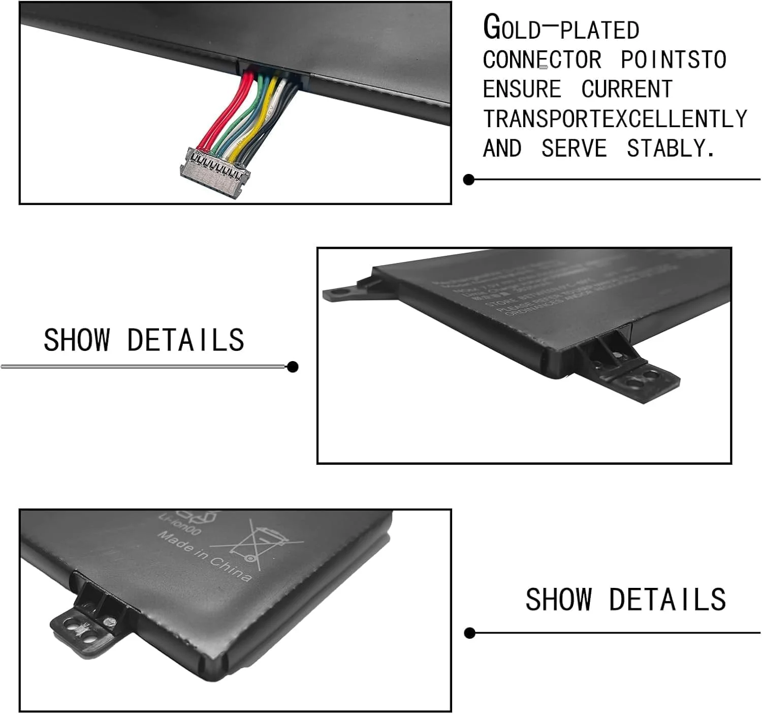 باتری لپ تاپ جایگزین برای IdeaPad 120S 11" 120S-11 120S-11IAP Series (7.5V 27Wh) مدل های سازگار: 0813006 5B10P18554 5B10P23790 5B10P23836