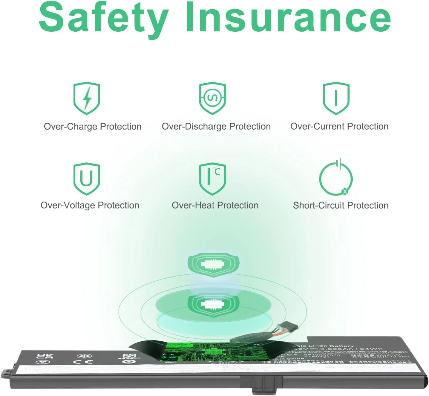 باتری لپ تاپ POKKA (11.4V/24Wh) 01AV420/01AV421 برای لنوو ThinkPad سری T470/T480/A475/A485/TP25 نوت بوک 01AV419/01AV489/SB10K97576/SB10K97577/SB10K97578