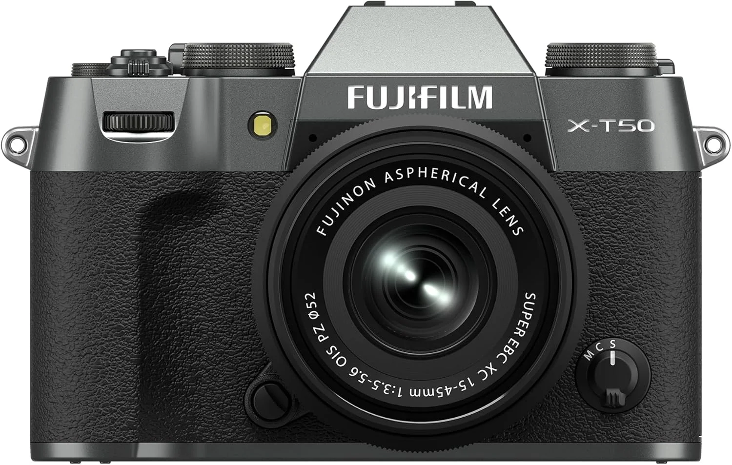 دوربین دیجیتال بدون آینه FUJIFILM X-T50 به همراه لنز XC15-45mmF3.5-5.6 OIS PZ - نقره ای زغالی