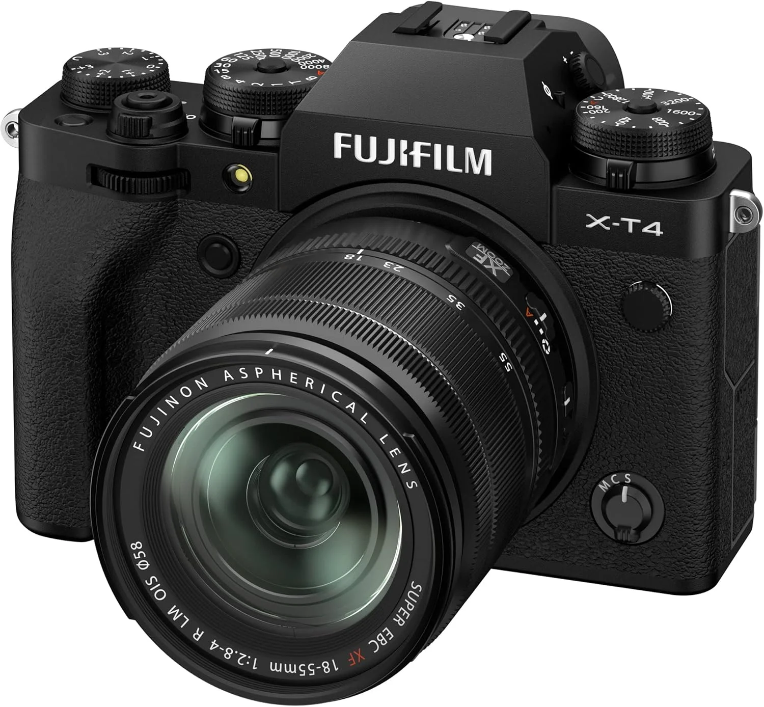 دوربین دیجیتال بدون آینه فوجی‌فیلم X-T4 به همراه لنز XF18-55mm - مشکی