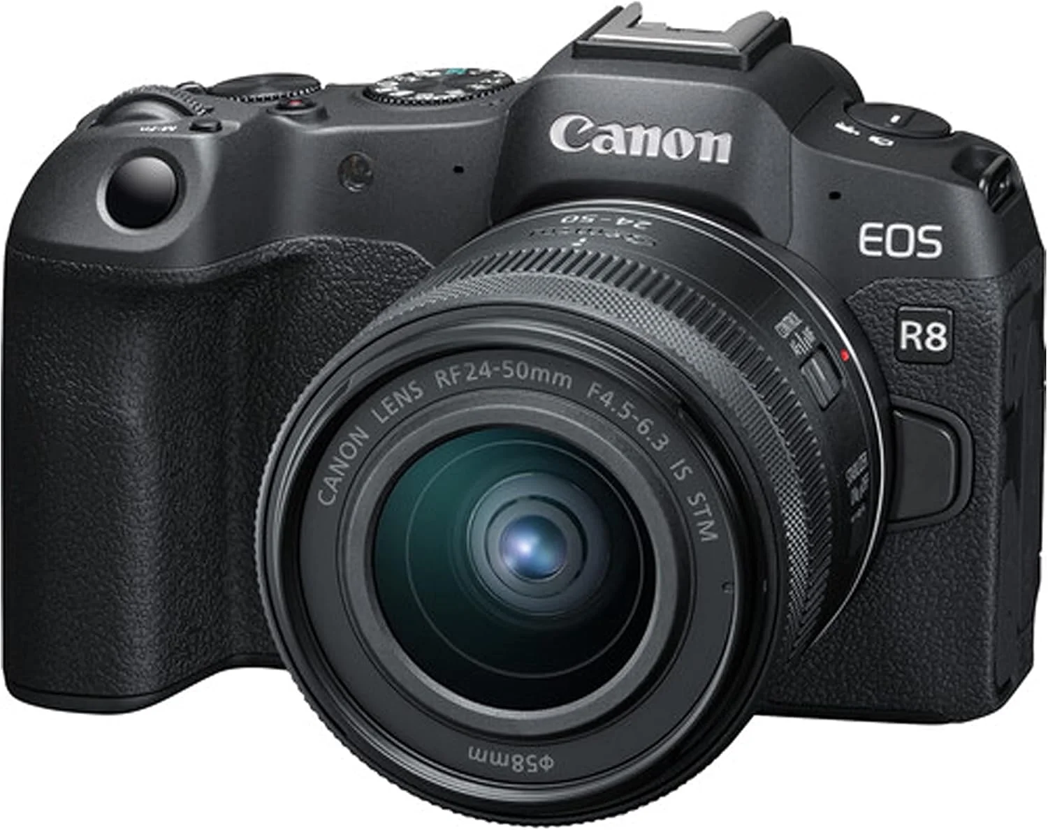 دوربین Canon EOS R8 به همراه لنز 24-50mm + لنز سوپر تله فوتو 420-800mm + کارت حافظه 128 گیگابایتی با سرعت فوق العاده، U-Grip، میکروفون، چراغ ویدئویی LED، باتری اضافی، کیت فیلتر و موارد دیگر (Extreme Pro-Bundle) (بازسازی شده)