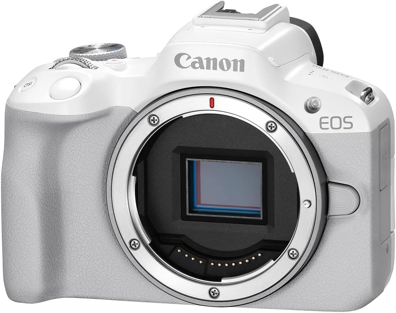 دوربین بدون آینه Canon EOS R50 مناسب ولاگ (فقط بدنه/سفید)، مانت RF، 24.2 مگاپیکسل، فیلمبرداری 4K، پردازنده تصویر DIGIC X، تشخیص و ردیابی سوژه، جمع و جور، اتصال به تلفن هوشمند، مناسب تولید محتوا دوربین بدون آینه Canon EOS R50 مناسب ولاگ (فقط بدنه/سفید)، مانت RF، 24.2 مگاپیکسل، فیلمبرداری 4K، پردازنده تصویر DIGIC X، تشخیص و ردیابی سوژه، جمع و جور، اتصال به تلفن هوشمند، مناسب تولید محتوا