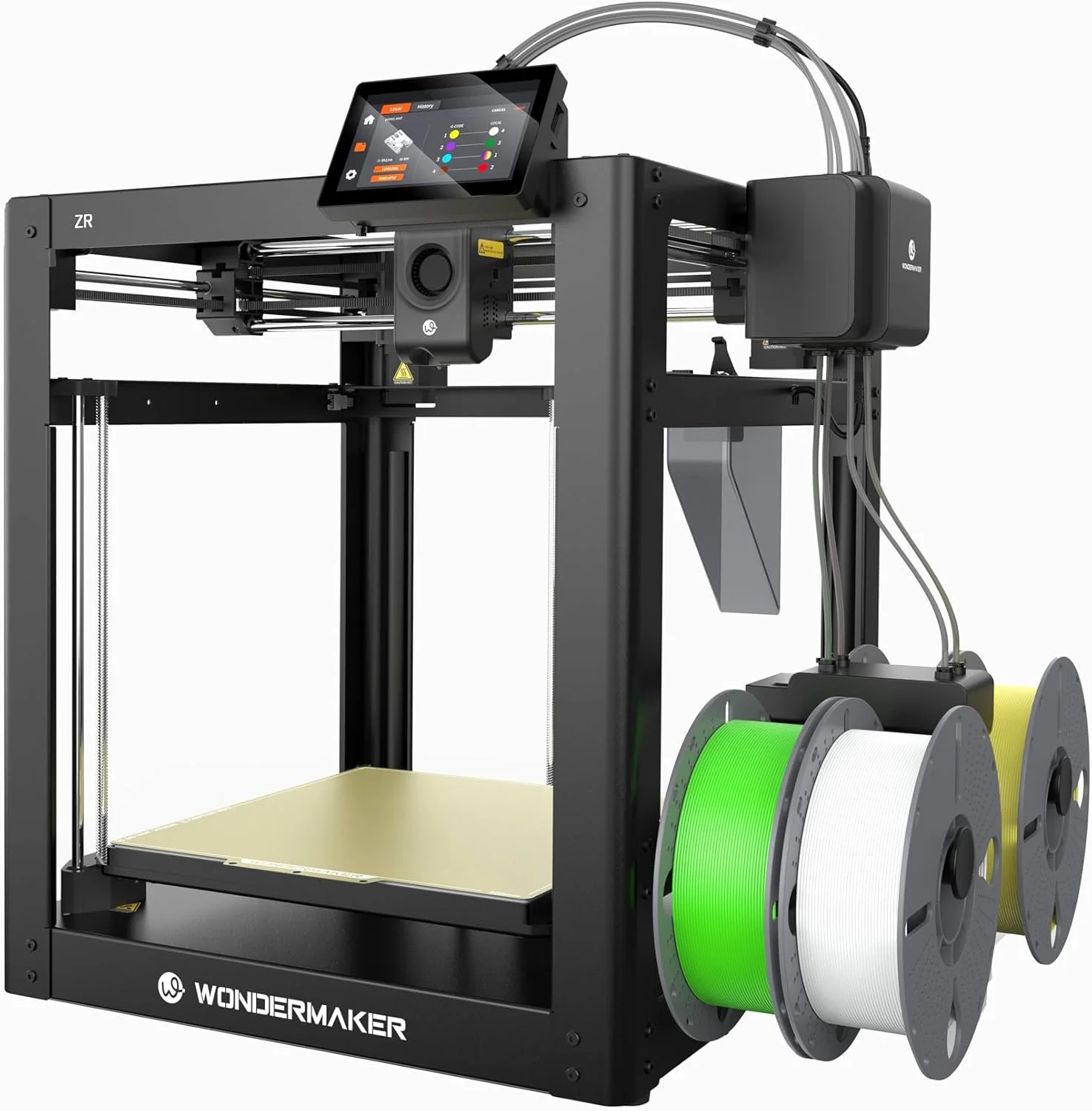 پرینتر سه بعدی SainSmart x WonderMaker ZR پشتیبانی از چاپ چند رنگ/متریال (تا 4)، شامل کیت هات‌اند، 0.04mm