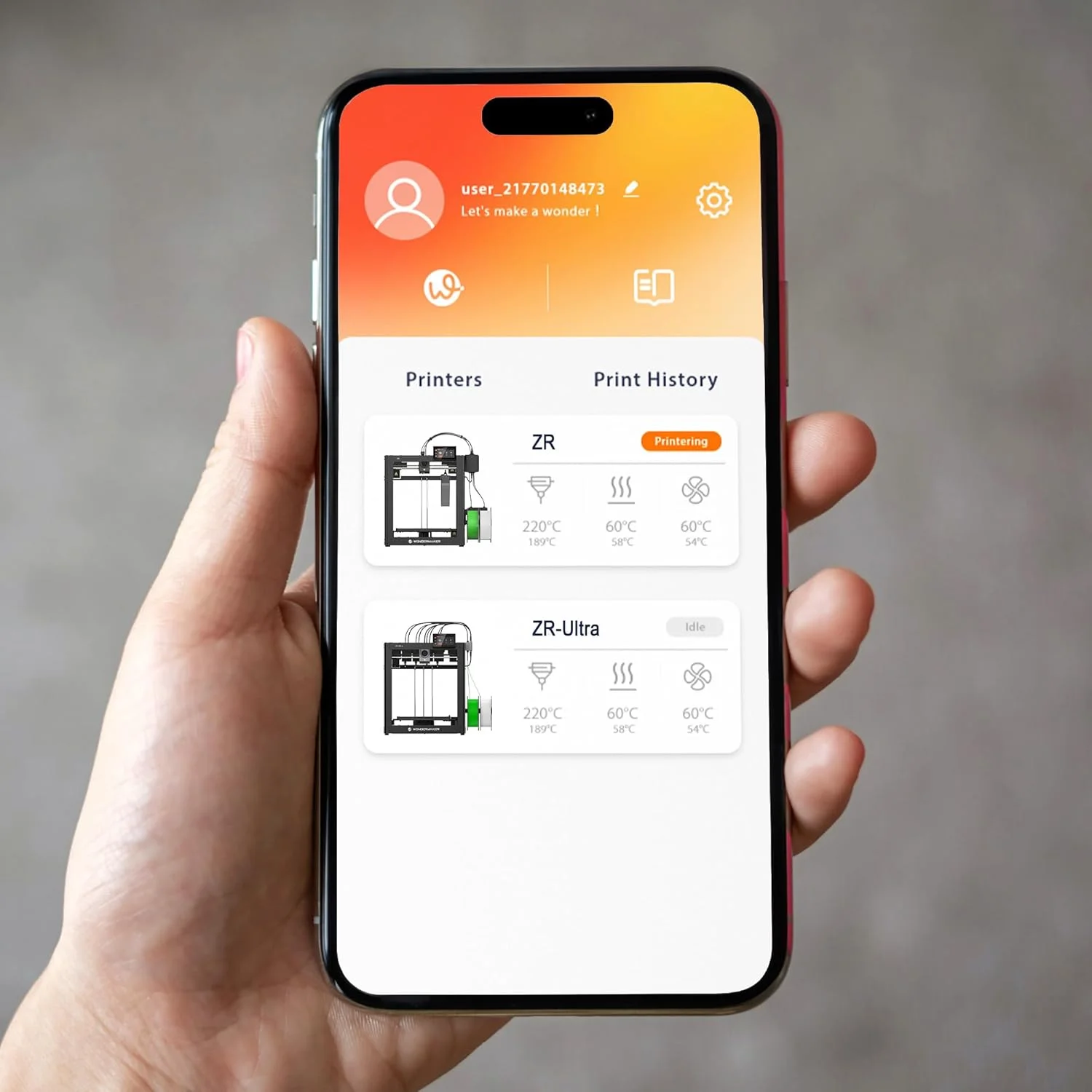 پرینتر سه بعدی SainSmart x WonderMaker ZR پشتیبانی از چاپ چند رنگ/متریال (تا 4)، شامل کیت هات‌اند، 0.04mm