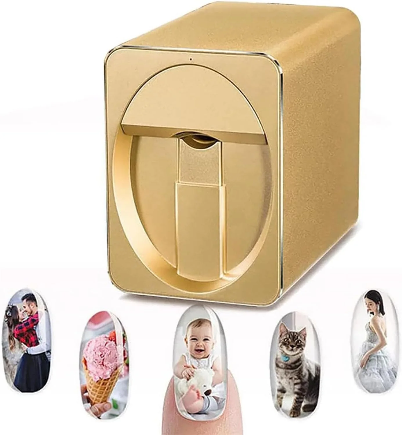 دستگاه چاپگر هوشمند ناخن سه بعدی اتوماتیک - دستگاه قابل حمل طراحی ناخن با اپلیکیشن موبایل رایگان و گالری طرح برای استفاده در منزل، سالن های ناخن و علاقه مندان به هنر ناخن دستگاه چاپگر هوشمند ناخن سه بعدی اتوماتیک - دستگاه قابل حمل طراحی ناخن با اپلیکیشن موبایل رایگان و گالری طرح برای استفاده در منزل، سالن های ناخن و علاقه مندان به هنر ناخن