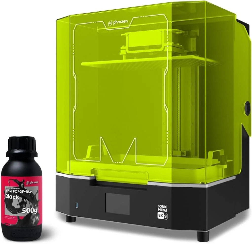 بسته Phrozen Mega 8K S با رزین BASF PC/GF-Like مشکی (500 گرمی) بسته Phrozen Mega 8K S با رزین BASF PC/GF-Like مشکی (500 گرمی)