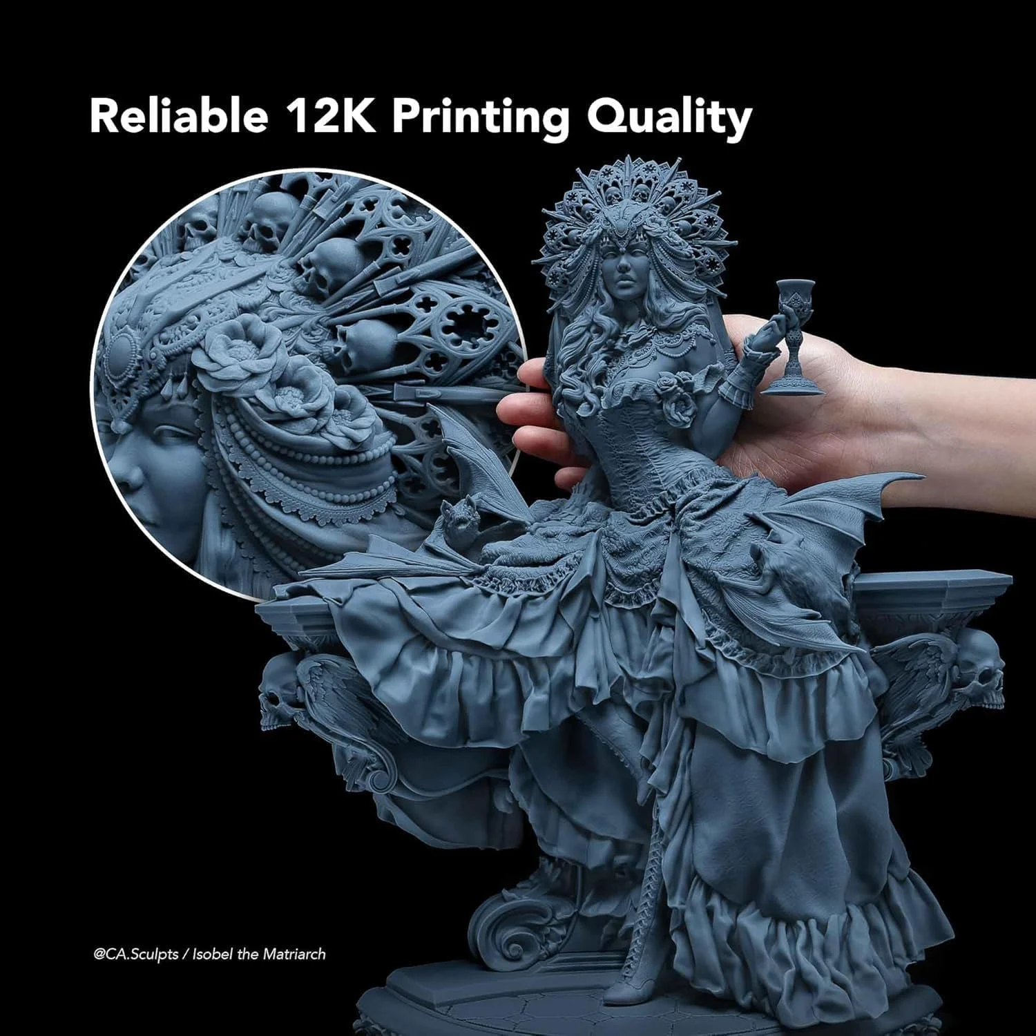 بسته پروزن Mighty 12K به همراه رزین خاکستری ABS-Like+ (500 گرمی)