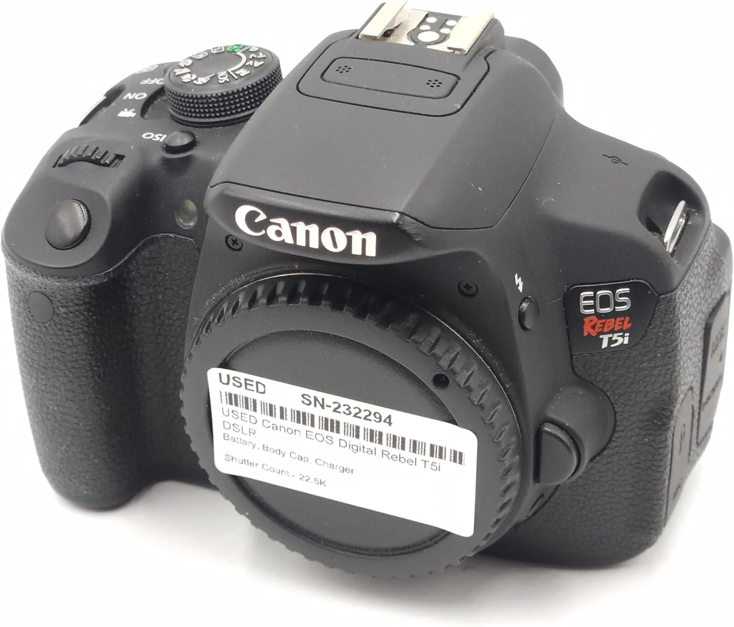 Used Canon EOS Rebel T5i DSLR Body W/Sigma 70-300mm F4-5.6 Lens (36.9K Shutter Count)