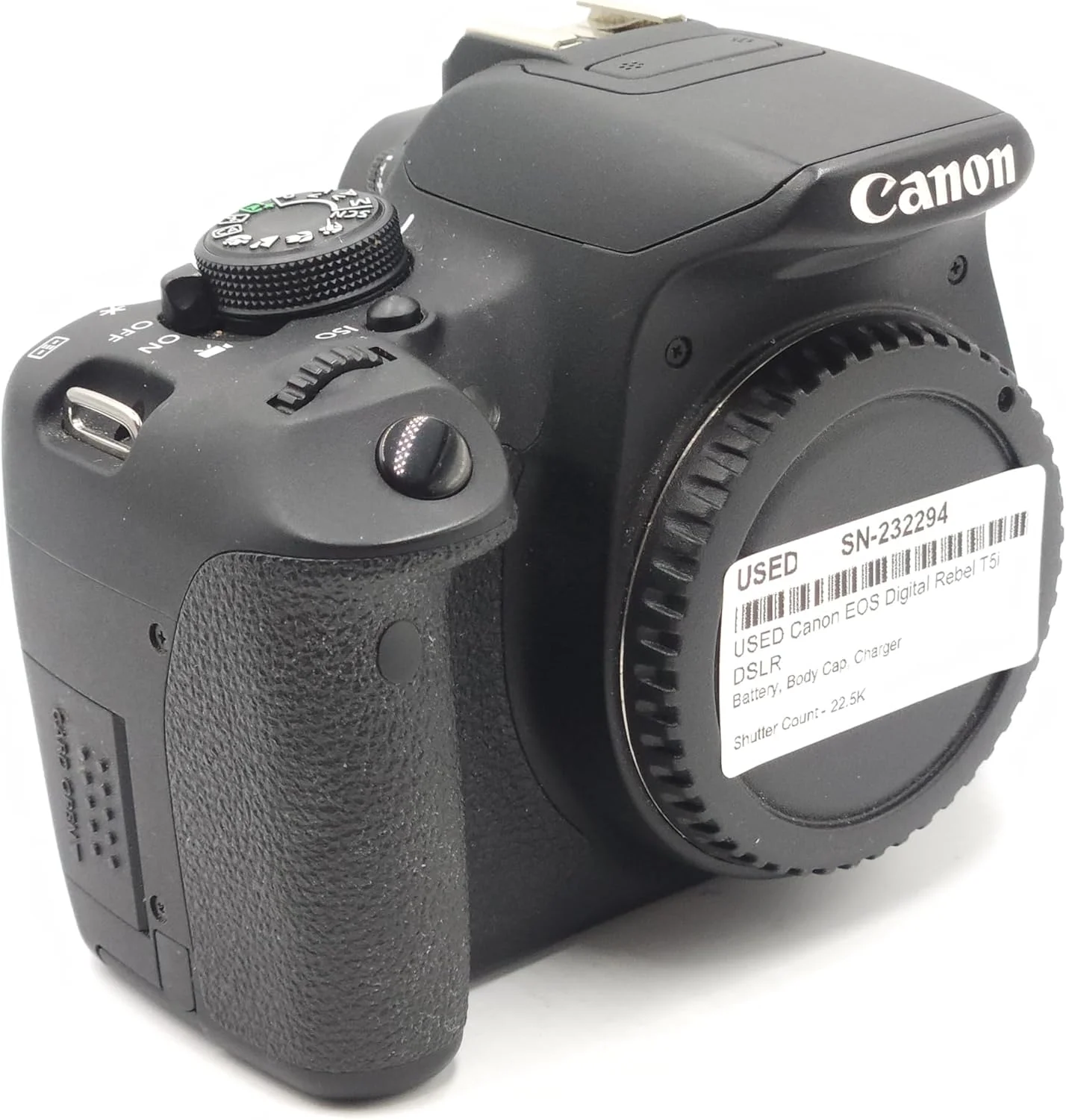 Used Canon EOS Rebel T5i DSLR Body W/Sigma 70-300mm F4-5.6 Lens (36.9K Shutter Count)