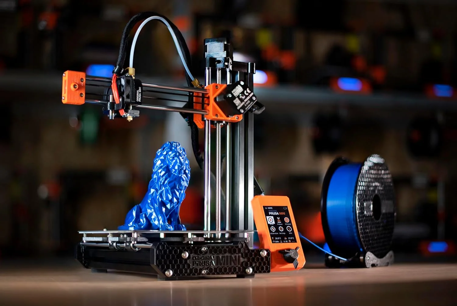 کیت پرینتر سه بعدی اورجینال Prusa MINI+ مناسب برای مبتدیان، شامل سنسور فیلامنت، سرگرم کننده برای مونتاژ، دارای صفحات چاپ جداشدنی، شامل نمونه فیلامنت، اندازه چاپ 7×7×7 اینچ