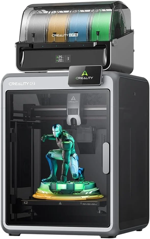 پرینتر سه بعدی رسمی Creality K2 Combo، پرینترهای سه بعدی چند رنگ با CFS، سرعت چاپ 600 میلیمتر بر ثانیه، اکسترودر دایرکت درایو 300 درجه سانتیگراد، تراز خودکار محفظه، دوربین هوش مصنوعی، اندازه چاپ 10.24x10.24x10.24 اینچ پرینتر سه بعدی رسمی Creality K2 Combo، پرینترهای سه بعدی چند رنگ با CFS، سرعت چاپ 600 میلیمتر بر ثانیه، اکسترودر دایرکت درایو 300 درجه سانتیگراد، تراز خودکار محفظه، دوربین هوش مصنوعی، اندازه چاپ 10.24x10.24x10.24 اینچ