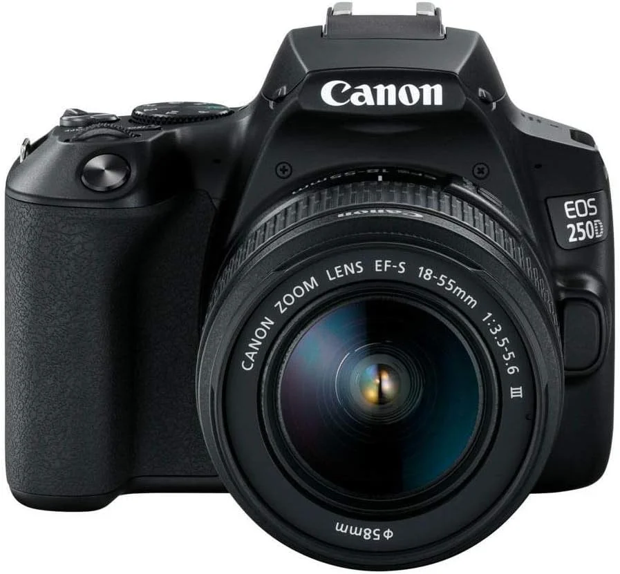 دوربین DSLR کانن EOS 250D (Rebel SL3) به همراه لنز 18-55 میلی‌متری DC (بازسازی شده)