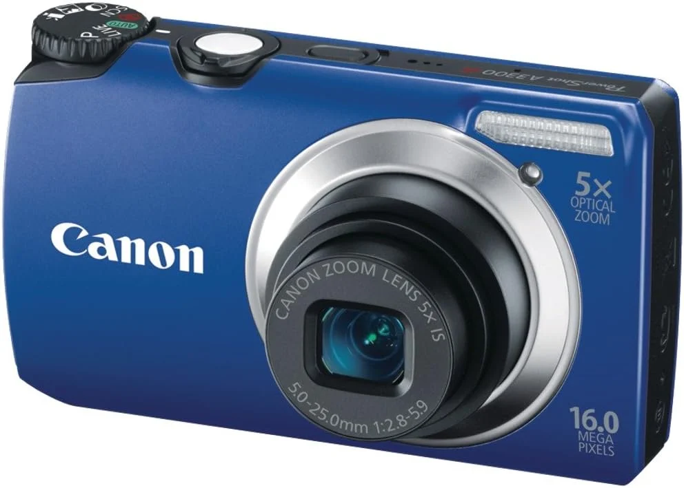 دوربین دیجیتال کانن Powershot A3300 با حسگر 16 مگاپیکسل و زوم اپتیکال 5 برابر (آبی)