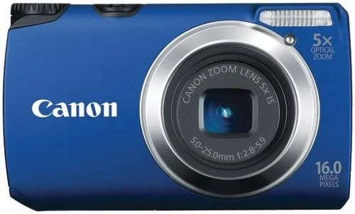 دوربین دیجیتال کانن Powershot A3300 با حسگر 16 مگاپیکسل و زوم اپتیکال 5 برابر (آبی)