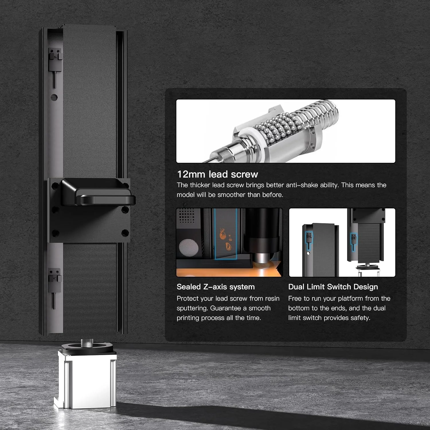 پرینتر سه بعدی رزینی NOVA3D Whale4 Ultra 16K، پرینتر LCD با ابعاد چاپ 211x118x220 میلی متر، منبع نور COB نسل ششم، گرمایش رزین، تراز خودکار هوشمند، Wi-Fi، پیچ توپی محور Z، LCD 10 اینچی 16K