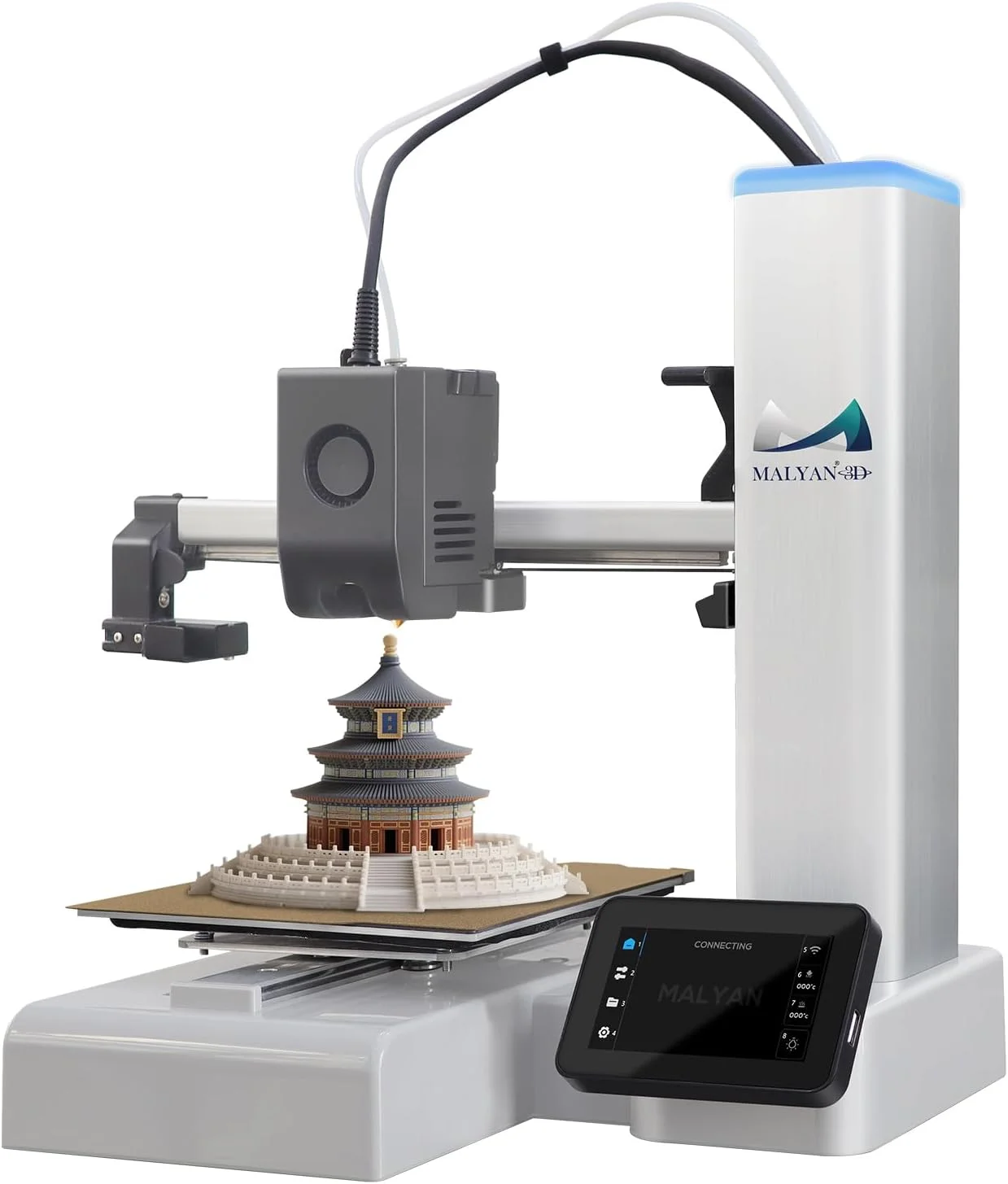 پرینتر سه بعدی مالیان M200 Ultra، حداکثر سرعت چاپ 600 میلی متر بر ثانیه و دقت بالا، تراز خودکار کامل و جبران ارتعاش هوشمند با دوربین برای نظارت، آماده به کار، اندازه چاپ 180x180x180 میلی متر