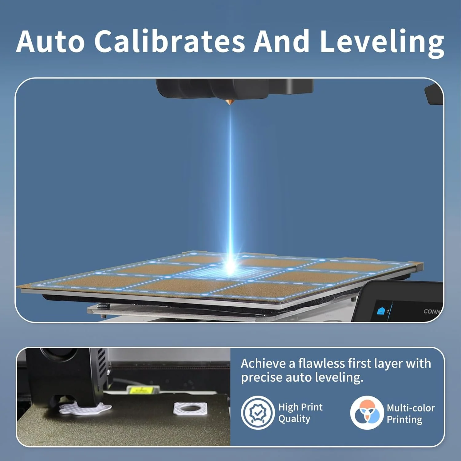 پرینتر سه بعدی مالیان M200 Ultra، حداکثر سرعت چاپ 600 میلی متر بر ثانیه و دقت بالا، تراز خودکار کامل و جبران ارتعاش هوشمند با دوربین برای نظارت، آماده به کار، اندازه چاپ 180x180x180 میلی متر