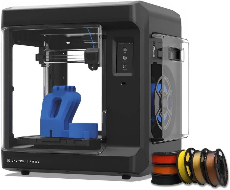 پرینتر سه بعدی MakerBot Sketch با تکنولوژی چاپ Fused Deposition Modelling (مشکی، بزرگ) به همراه بسته فیلامنت با تم پاییزه ادویه کدو تنبل (6 عددی) (2 آیتم)
