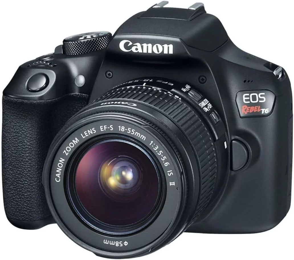دوربین دیجیتال SLR کانن EOS Rebel T6 به همراه لنز EF-S 18-55mm f/3.5-5.6 IS II، دارای WiFi و NFC داخلی - مشکی (بازسازی شده) دوربین دیجیتال SLR کانن EOS Rebel T6 به همراه لنز EF-S 18-55mm f/3.5-5.6 IS II، دارای WiFi و NFC داخلی - مشکی (بازسازی شده)