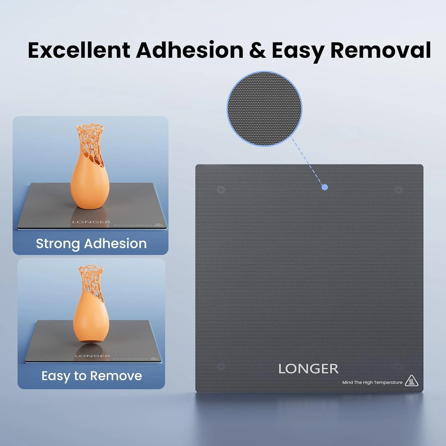 چاپگر سه بعدی Longer LK5 Pro 3 با ابعاد چاپ بزرگ 300x300x400 میلی‌متر، مادربرد کاملا متن باز، درایور TMC 2209 با قابلیت ادامه چاپ، 95% از پیش مونتاژ شده، ایده‌آل برای مبتدیان