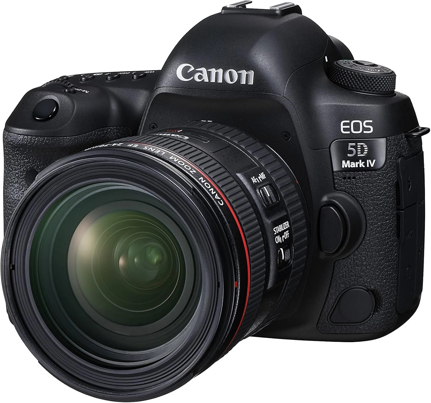 دوربین دیجیتال SLR فول فریم Canon EOS 5D Mark IV با لنز EF 24-70mm f/4L IS USM (بازسازی شده)