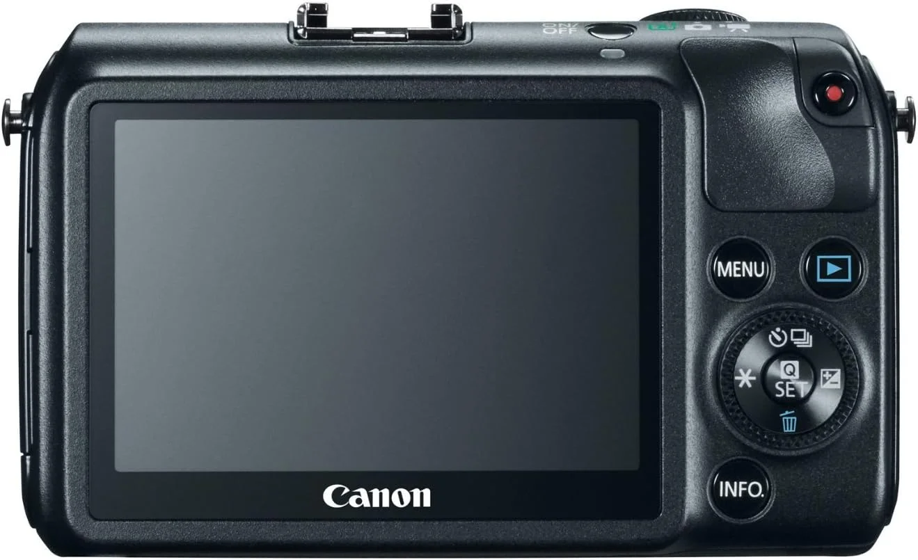 دوربین عکاسی دیجیتال بدون آینه کانن مدل EOS M با حسگر 18.0 مگاپیکسل، نمایشگر 3.0 اینچی LCD و لنز EF-M22 STM مشکی