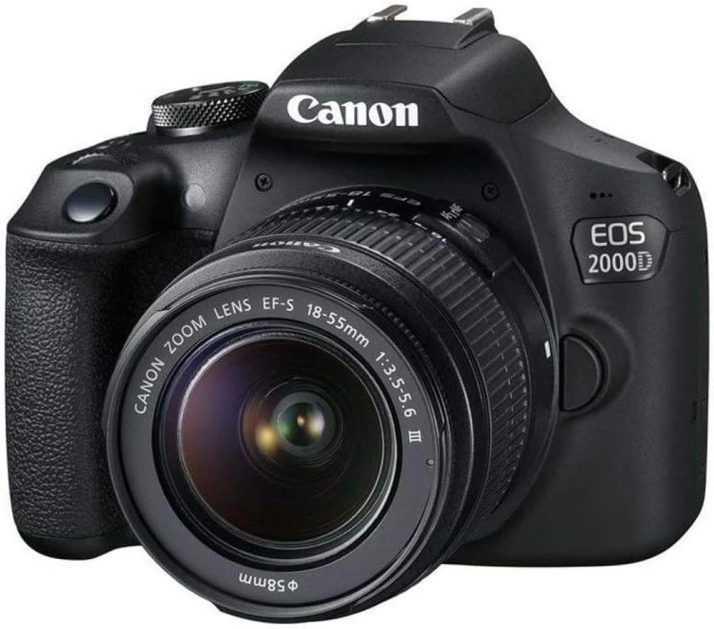 دوربین DSLR کانن EOS 2000D (Rebel T7) به همراه لنز EF-S 18-55mm f/3.5-5.6 DC III و بسته لوازم جانبی لوکس – شامل: لنز تله فوتو 500 میلیمتری از پیش تنظیم شده و موارد دیگر (بازسازی شده) دوربین DSLR کانن EOS 2000D (Rebel T7) به همراه لنز EF-S 18-55mm f/3.5-5.6 DC III و بسته لوازم جانبی لوکس – شامل: لنز تله فوتو 500 میلیمتری از پیش تنظیم شده و موارد دیگر (بازسازی شده)