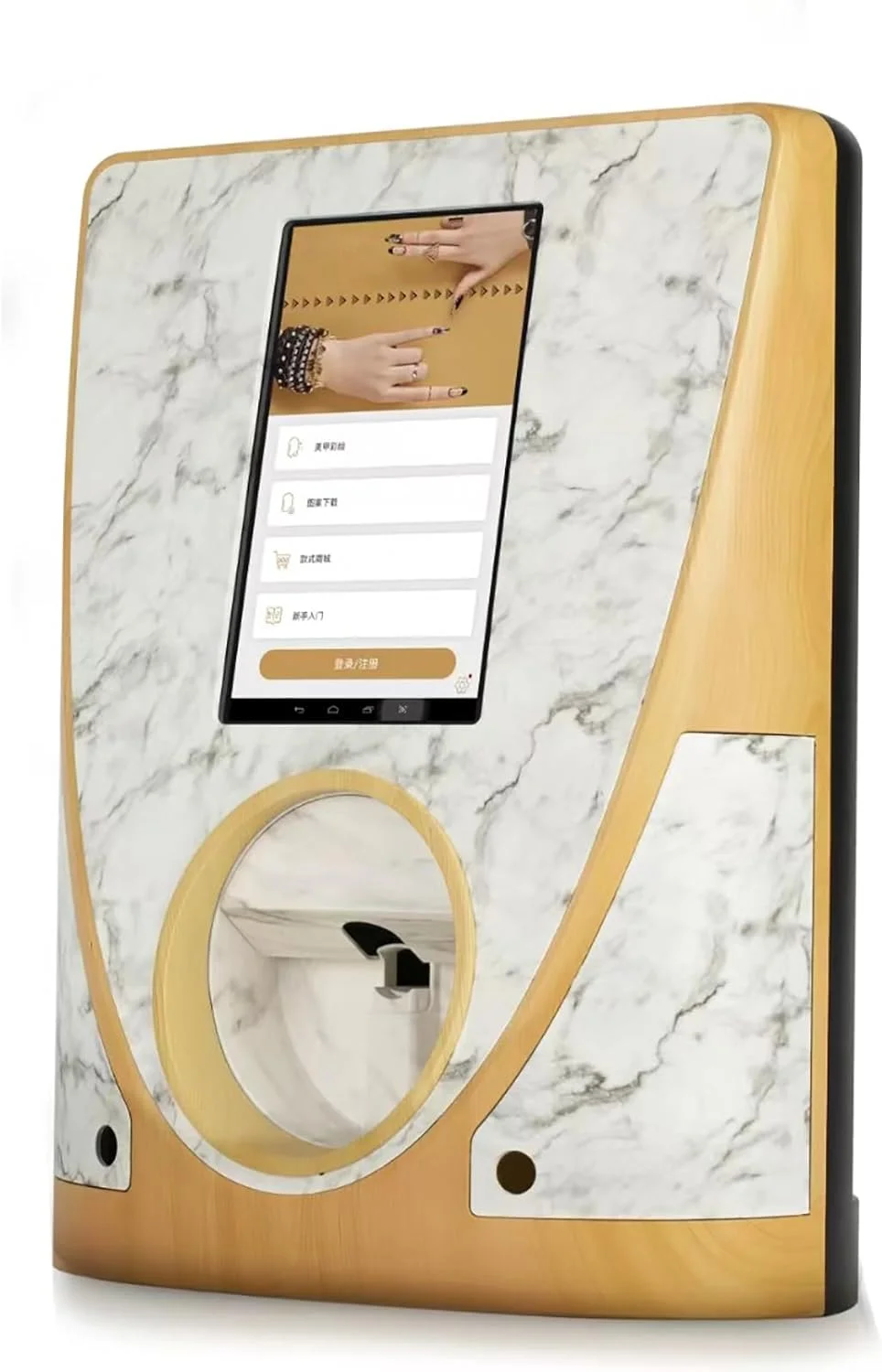 دستگاه چاپگر سه بعدی دیجیتال طرح ناخن، چاپگر طرح ناخن DIY با کنترل از طریق برنامه، با صفحه لمسی 10.1 اینچی، چاپگر هوشمند اتوماتیک ناخن، برای دختران