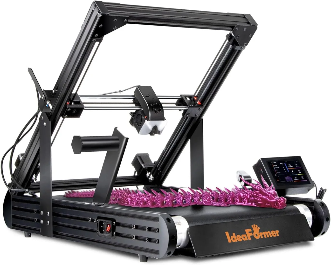 پرینتر سه بعدی تسمه نقاله ای IdeaForme-3D مدل IR3 V2 با محفظه غلتکی توسعه یافته، محور Z بی نهایت 250×250×∞ میلی متر، مناسب برای چاپ دسته ای طولانی