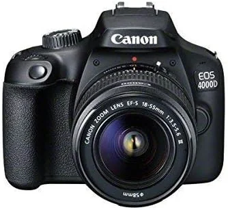 دوربین دیجیتال DSLR کانن مدل EOS 4000D به همراه لنز EF-S 18-55 میلی‌متری f/3.5-5.6 III (بازسازی شده)