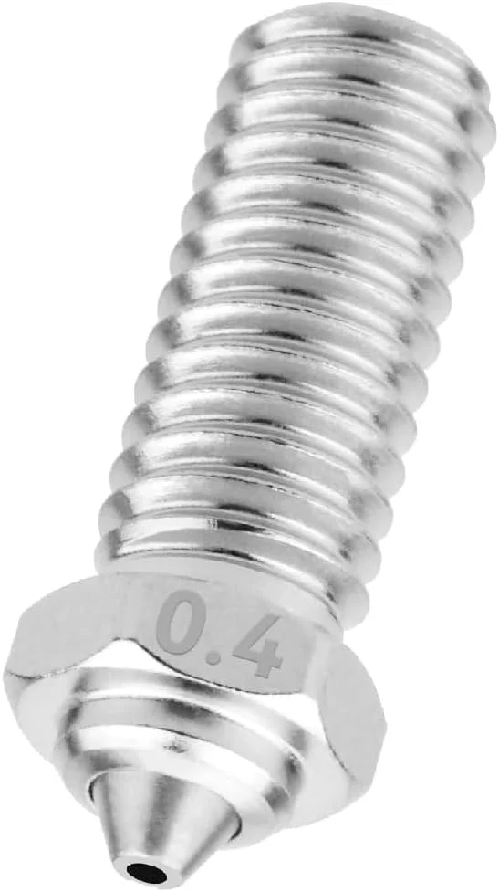 نازل سه عددی دو فلزی 0.4 میلی‌متری Qidi X-Max3 - فولاد سخت‌کاری شده و روکش مس برای پرینترهای سه بعدی Q1 Pro/X-Smart3/X-Plus3/X-Max3، چسبندگی فیلامنت را به حداقل می‌رساند و چاپ‌های بدون زائده ارائه می‌دهد.