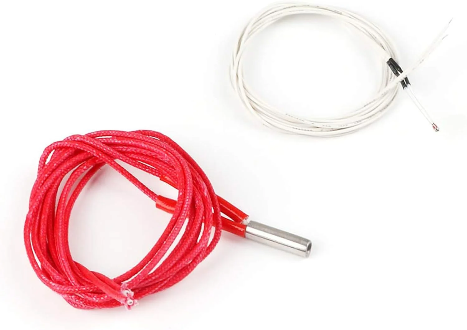 بسته 10 عددی بلوک آلومینیومی هیتر برای پرینتر سه بعدی MK7/MK8 و 10 عدد ترمیستور NTC 3950 100K با سیم کشی 1 متری و 10 عدد هیتر کارتریجی سرامیکی 12 ولت 40 وات 620 برای پرینتر سه بعدی