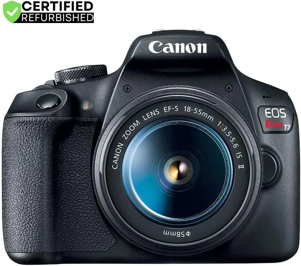 دوربین دیجیتال SLR کانن EOS Rebel T7 مدل 2727C002 به همراه لنز 18-55mm f/3.5-5.6 is II Kit - (بازسازی شده)