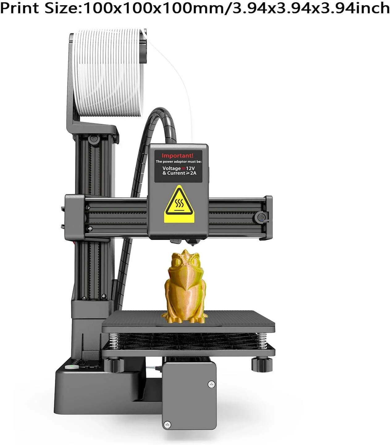 دستگاه چاپ سه بعدی کوچک با دقت بالا، گرمایش سریع و طراحی فشرده برای آموزش، جنس ABS، ابعاد 155x175x210 میلی متر (دوشاخه آمریکایی)