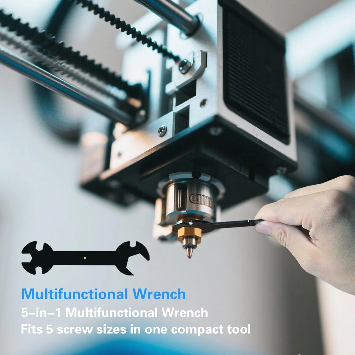 مجموعه ابزار چاپگر سه بعدی 45 تکه - لوازم جانبی جهانی شامل ابزارهای پلیسه برداری، تمیز کننده های نازل، کاردک، ابزار سنباده زنی، سوهان، برس و کیف نگهداری شفاف