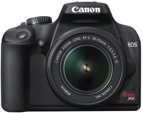 دوربین DSLR کانن EOS Rebel XS به همراه لنز EF-S 18-55mm f/3.5-5.6 IS (مشکی) (بازسازی شده)