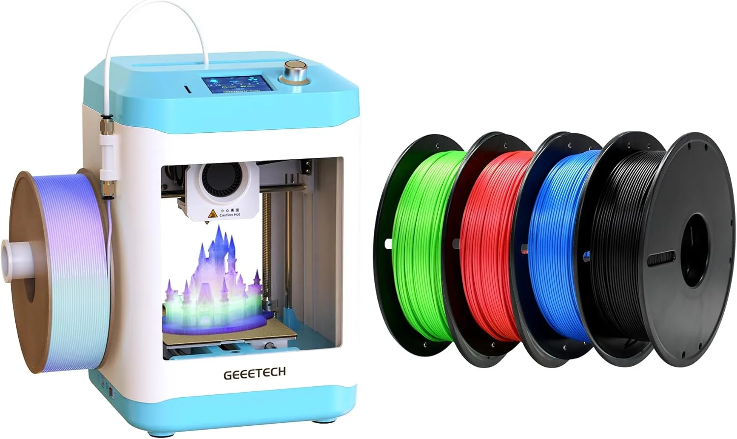 پرینتر سه بعدی Geeetech M1 برای کودکان و مبتدیان + 4 رول فیلامنت PLA 500 گرمی – سرعت بالا 250 میلیمتر بر ثانیه، تراز خودکار، طراحی ایمن برای کودکان، چاپ انعطافپذیر برای اسباببازیها، پروژههای DIY – کیت کلاس/خانه پرینتر سه بعدی Geeetech M1 برای کودکان و مبتدیان + 4 رول فیلامنت PLA 500 گرمی – سرعت بالا 250 میلیمتر بر ثانیه، تراز خودکار، طراحی ایمن برای کودکان، چاپ انعطافپذیر برای اسباببازیها، پروژههای DIY – کیت کلاس/خانه