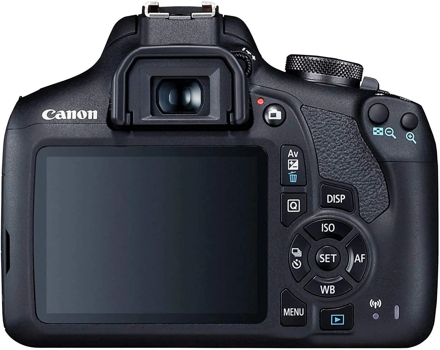 دوربین Canon EOS 2000D Rebel T7 Kit به همراه لنز EF-S 18-55mm f/3.5-5.6 III و بسته لوازم جانبی مدل Electronics Cloth (بازسازی شده) مشکی