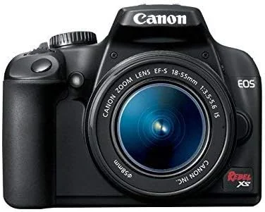 دوربین DSLR کانن EOS Rebel XS به همراه لنز EF-S 18-55mm f/3.5-5.6 IS (مشکی) (بازسازی شده)